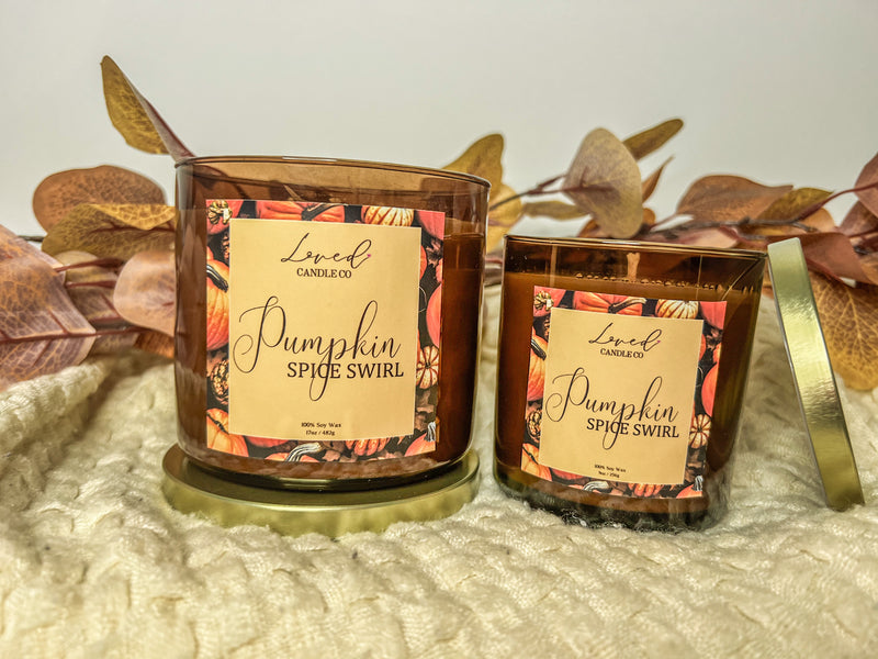 Pumpkin Spice Swirl Soy Candle