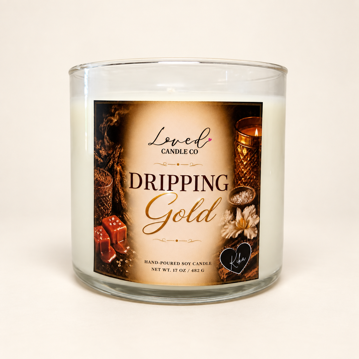 Dripping Gold Soy Candle