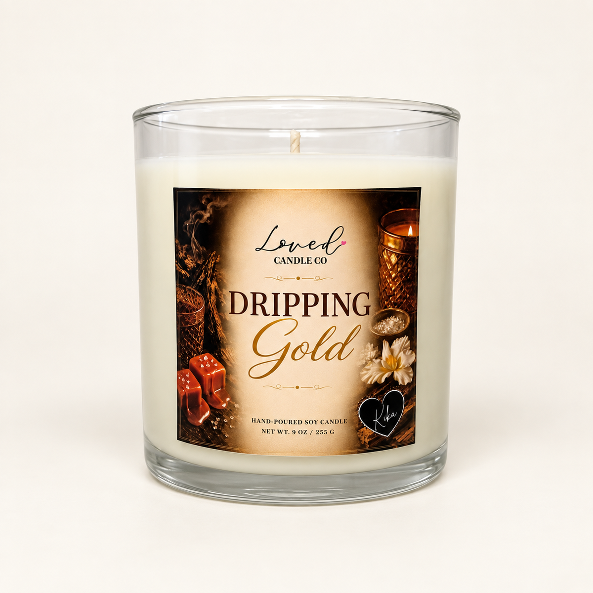 Dripping Gold Soy Candle