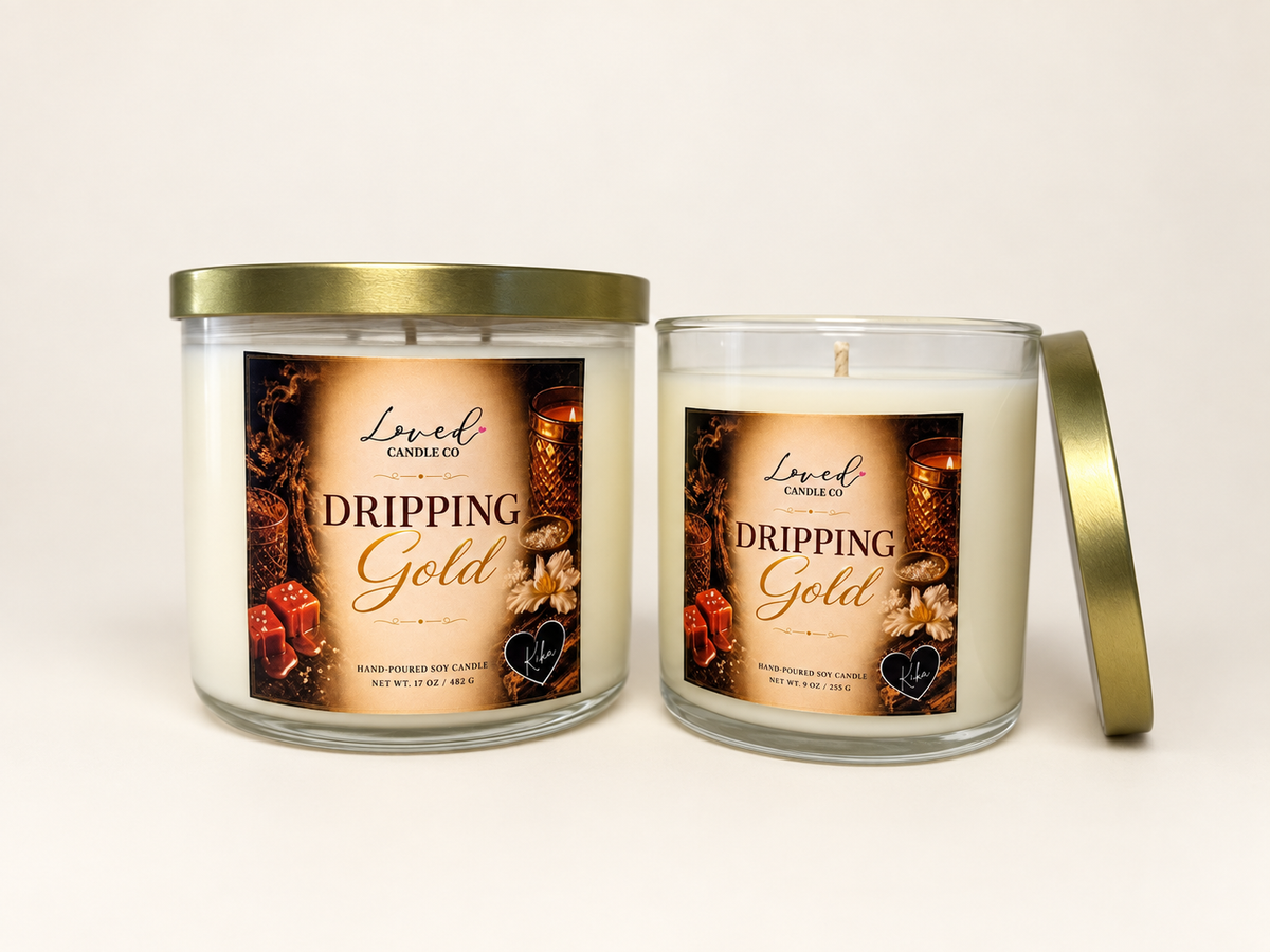 Dripping Gold Soy Candle