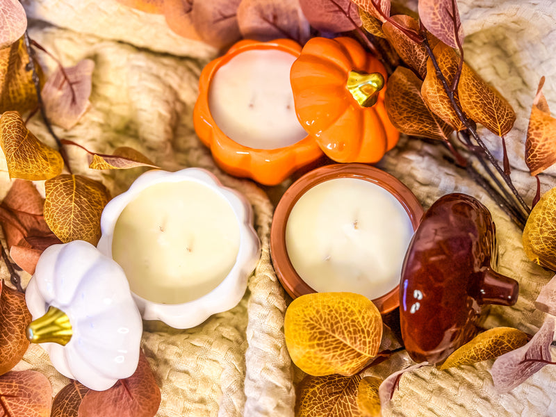 Glazed Fall Candle