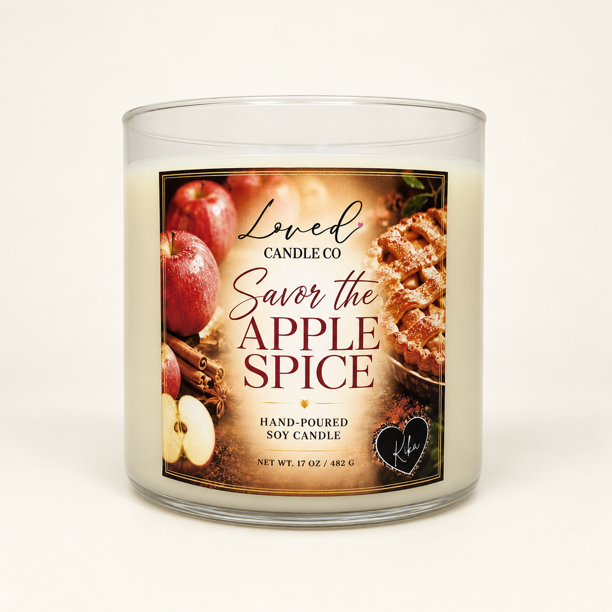 Savor the Apple Spice Soy Candle