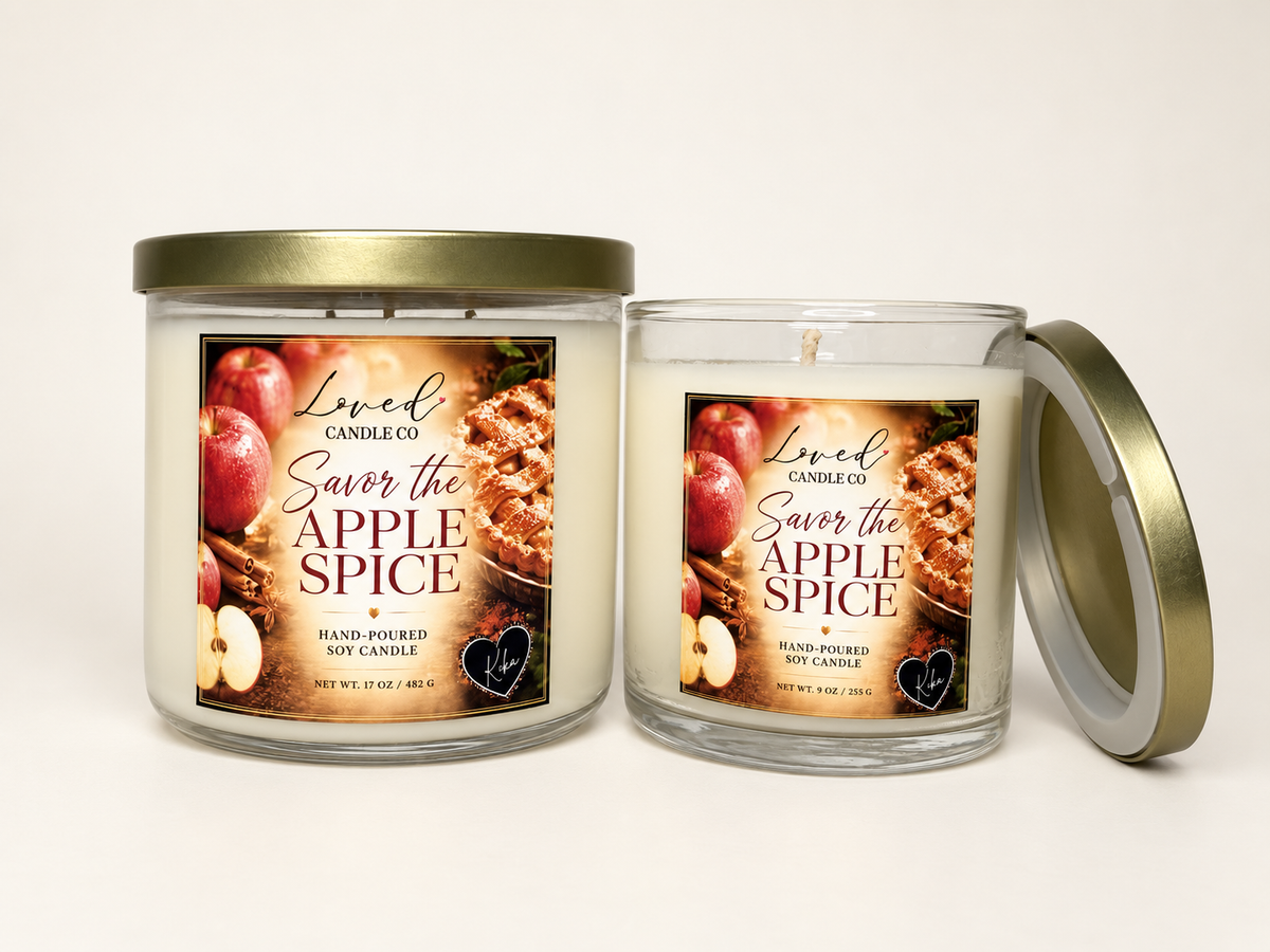 Savor the Apple Spice Soy Candle