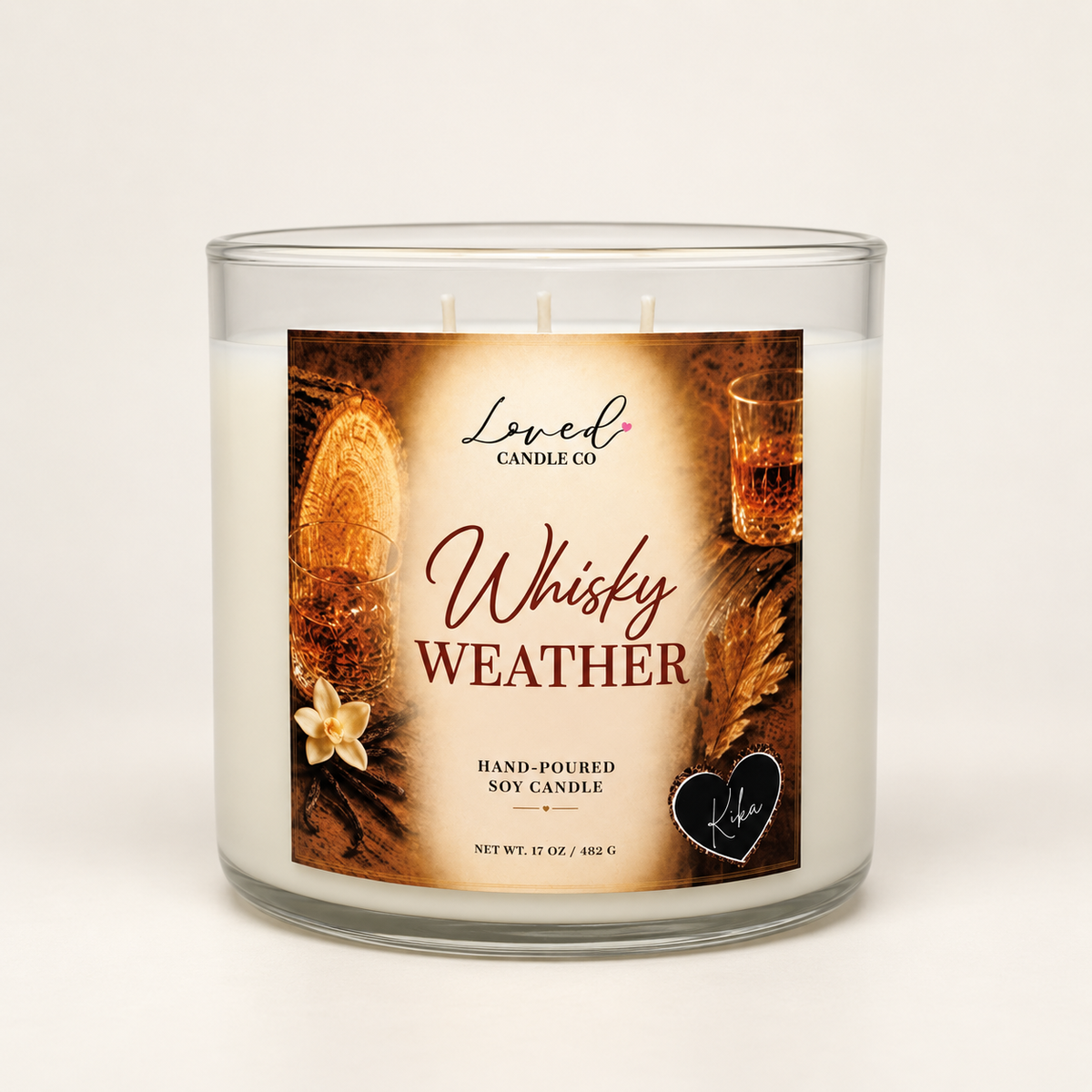 Whiskey Weather Soy Candle